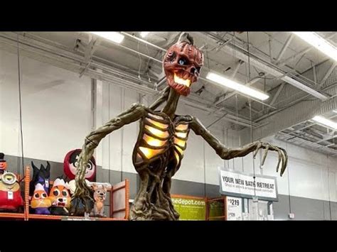 Home Depot Halloween 2021 12ft Inferno Pumpkin Skeleton Lucky Find