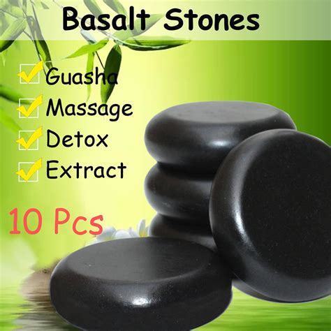 Pcs Hot Massage Stones Set Heater Natural Basalt Warmer Rock Kit