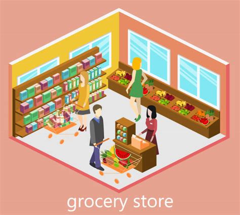 50 Supermarket Aisles 3d Stock Illustrations Royalty Free Vector