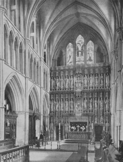 Plate 106 Southwark Southwark Cathedral Presbytery Showing Reredos