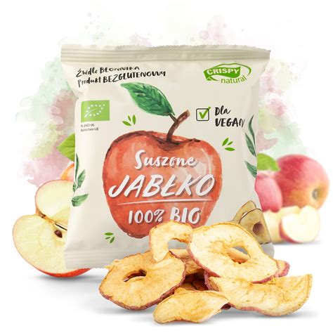 Wysokiej jakości chipsy BIO z jabłek Crispy Natural