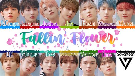 Seventeen Fallin Flower Color Coded