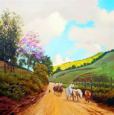 Pinturas Paisajisticas En Oleos Arte Da Paisagem Pintura Em Telas