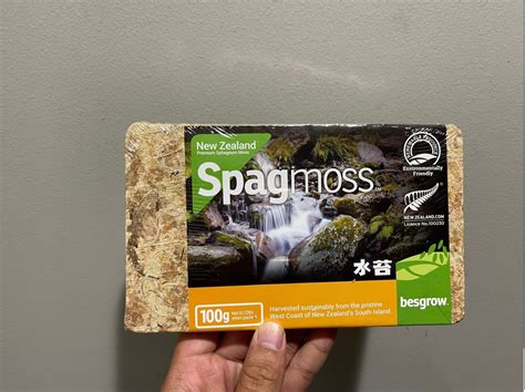 New Zealand Spagnum Moss Besgrow Moss Brick 100g022lb Etsy