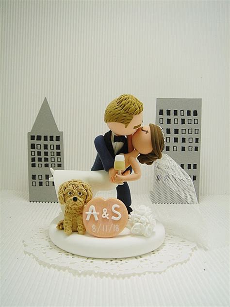 Romantic Kissing Bride Snd Groom Handmade Custom Wedding Cake Etsy