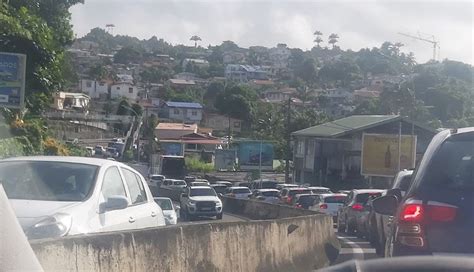 Des Travaux Sur La Rocade De Fort De France Provoquent D Importants