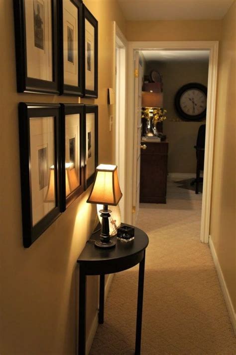 Decoration Captivating Narrow Hallway Wall Decor Ideas Using Collage