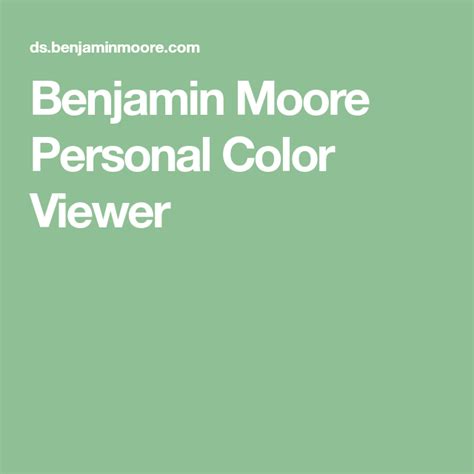 Benjamin Moore Personal Color Viewer Viewers Benjamin Moore Person