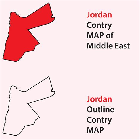 Map Of Jordan Middle East