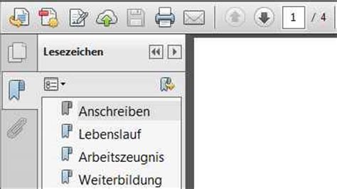 Lesezeichen In PDF Dateien