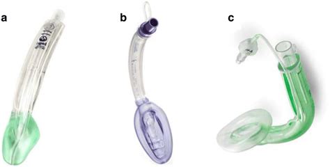 Supraglottic Airway Devices Used In The Study A Igel B Air Q And