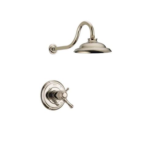 Delta Cassidy TempAssure 17T 1 Handle Shower Faucet Trim Kit In