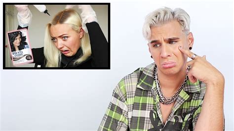 Hairdresser Reacts To Girls Going Blonde To Black With Box Dye Youtube