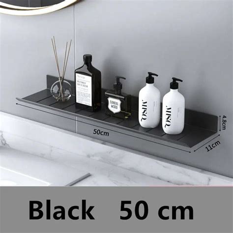 HOShelf Étagère de bain et de douche sans perçage étagère d angle noire