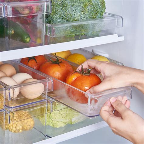 Kitchen Drawer Type Food Storage Containers Transparent Ps Plastic Food ...