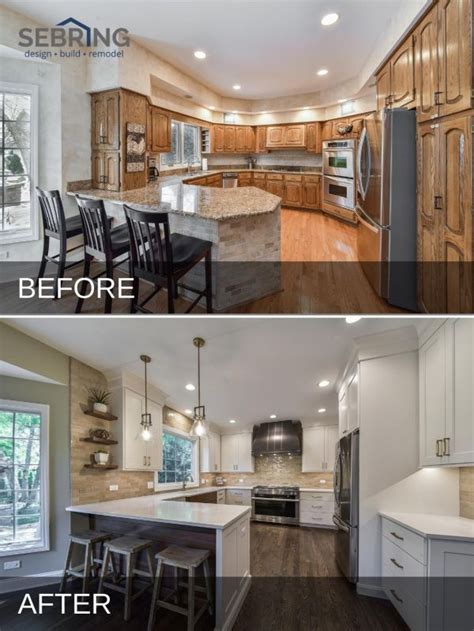 Leslie And Jons Naperville Kitchen Remodel Before And After Pictures Sebring Design Build