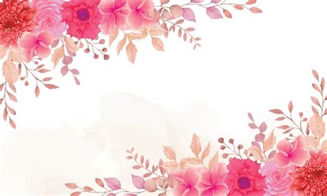 Fundo Floral Aquarela Elegante Vetor No Vecteezy