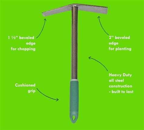 Yard Butler Terra Mattock All Steel 16” Cultivator Tiller Weeding Dual ...