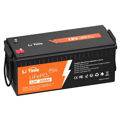 Litime 12v 200ah Lithium Lifepo4 Battery For Rv Solar Marine And Off