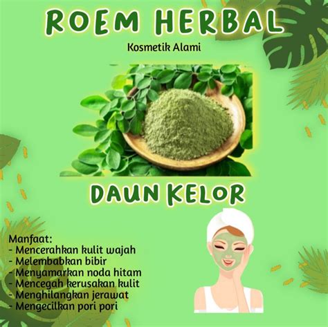 Masker Daun Kelor Alami Alami Lazada Indonesia