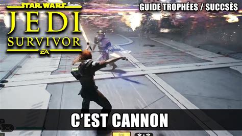 Star Wars Jedi Survivor C Est Canon Pousser Un Ennemi Dans Le Canon