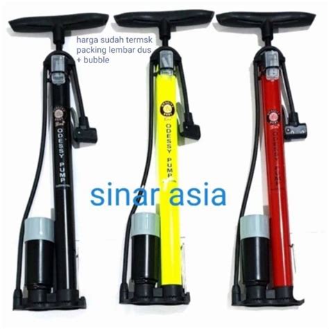 Jual Pompa Tabung Meter Sepeda Merk Odessy AV Dan FV Merah Di