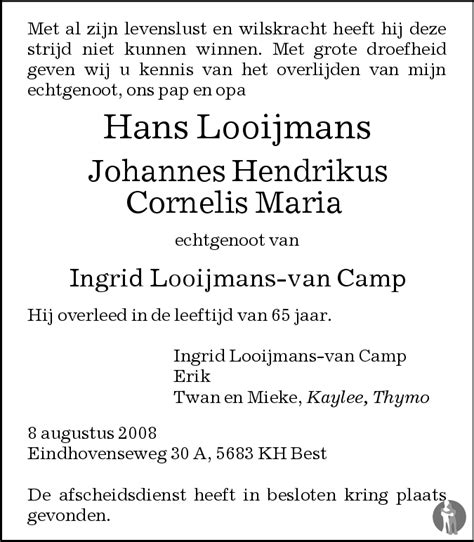 Johannes Hendrikus Cornelis Maria Hans Looijmans