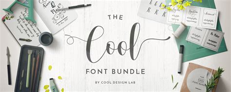 The Cool Font Bundle Kreativ