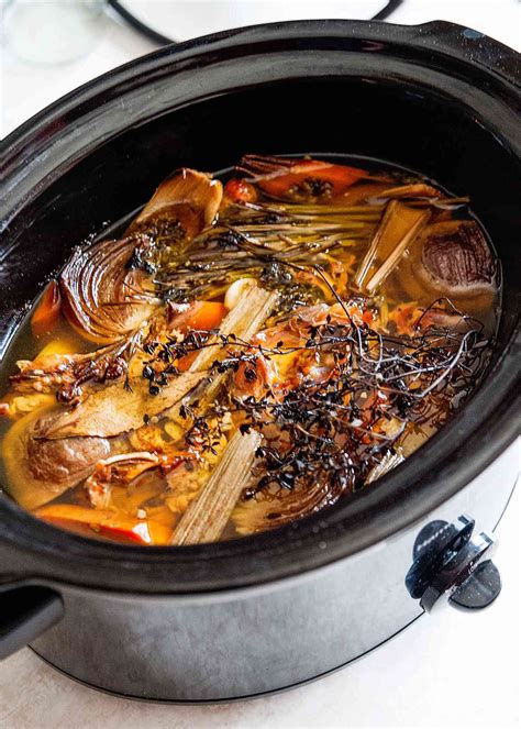 Slow Cooker Chicken Stock Recipe