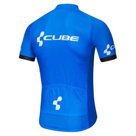 Maillot vélo équipe pro CUBE 2019 bleu Tenuevelo