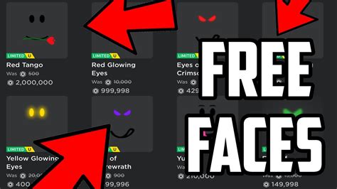 HOW TO GET FREE FACES ON ROBLOX WORKING 2020 YouTube