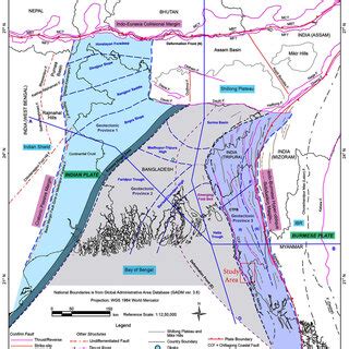 A Simplified Tectonic Map Of The Bengal Basin And Its Surroundings