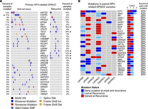 Jci Insight The Mutational Landscape Of Recurrent Versus Nonrecurrent