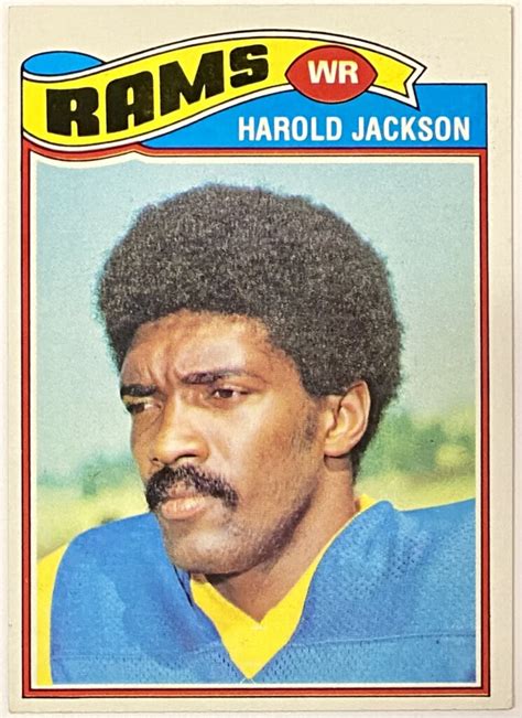 Harold Jackson Topps Los Angeles Rams Football Card Kbk Sports