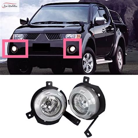 JanDeNing Car Fog Lights For MITSUBISHI TRITON L200 2008 Clear Halogen