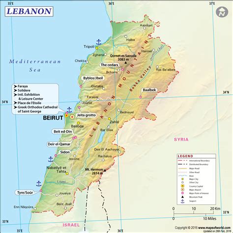 Lebanon Map Map Of Lebanon Collection Of Lebanon Maps Lebanon Map