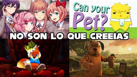 Top 7 Videojuegos Que No Son Lo Que Esperabas Youtube