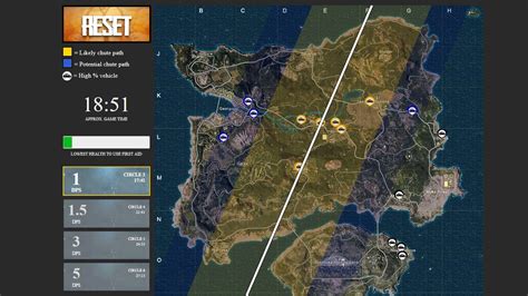 Playerunknown's Battlegrounds Interactive Map - Pubg Plane Path Help ...