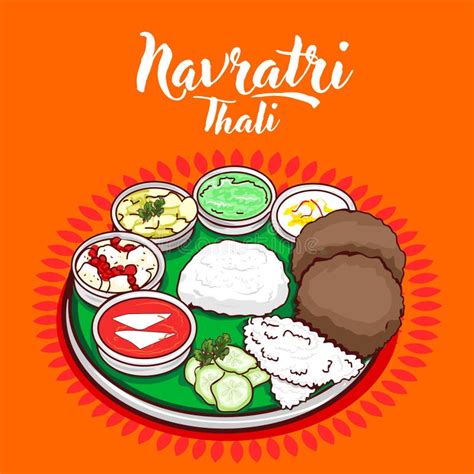 Traditional Cuisine And Food Meal Thali Of Tamil Nadu India Stock