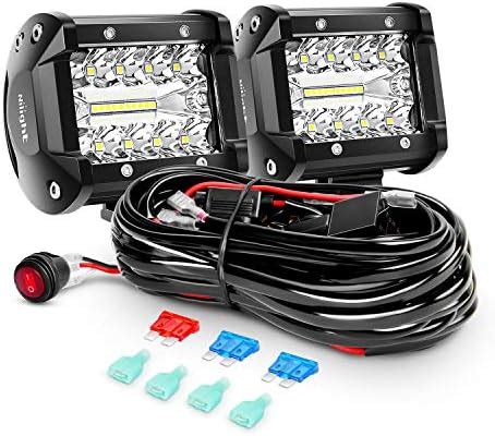 Amazon Nilight Led Light Bar 12Inch 300W Triple Row Flood Spot