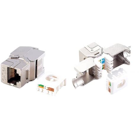 Comprar Conector RJ 45 Hembra CAT 6A FTP tipo 3M 180º Keystone