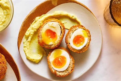 Classic Scotch Eggs Recipe With Creamy Mustard Sauce