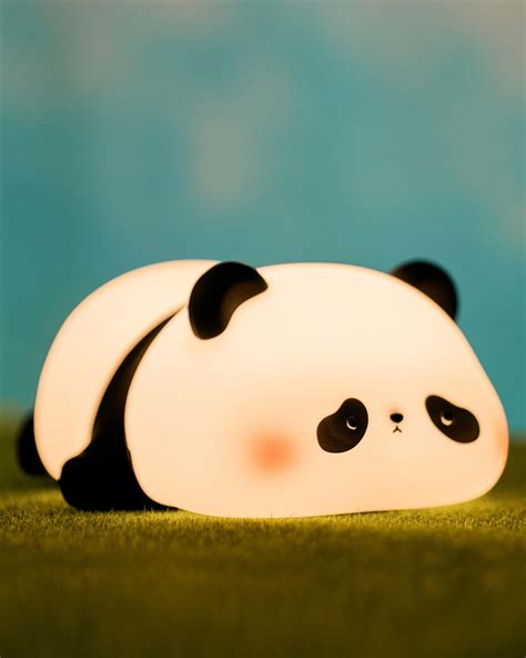 Luz LED De Noche De Panda Linda Luz LED De 3 Niveles Regulable Luz