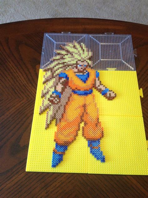 Goku Dragon Ball Perler Bead Sprite By Jnjfranklin On Deviantart Pearler Beads Fuse Beads Hama