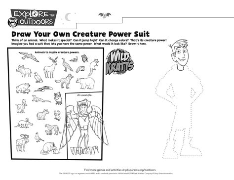 Pbs Kids Wild Kratts Printables