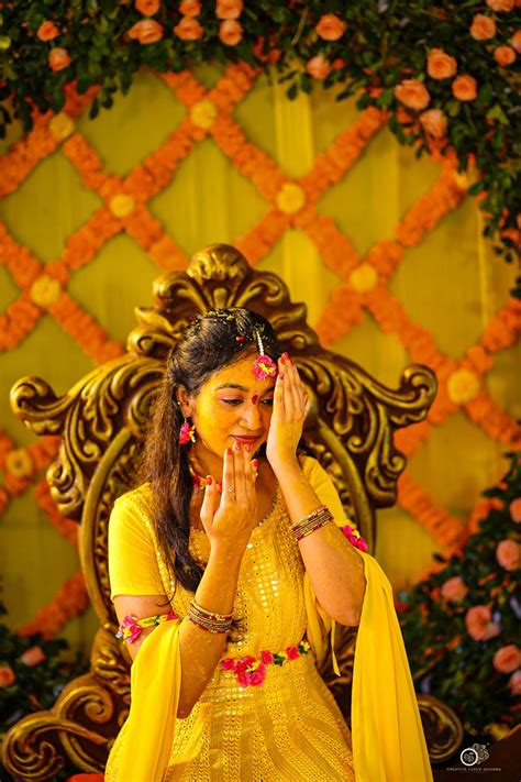 Haldi Poses Bride Poses Mamatha Lohith Haldi Poses For Bride