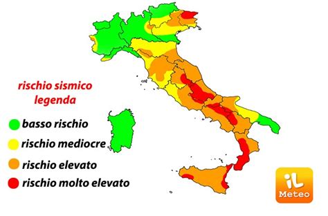 Terremoto Italia Ecco Le Regioni A Rischio Eventi Distruttivi