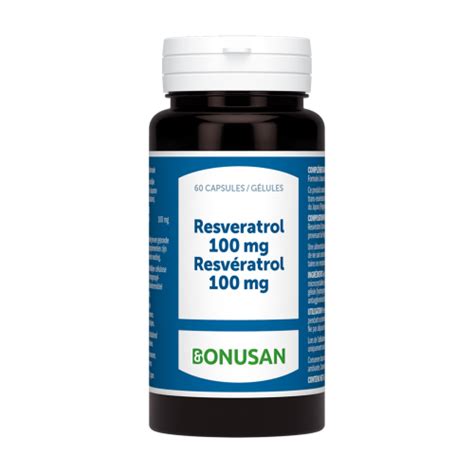 Bonusan Resveratrol 100 Mg 60 Capsules PharmaMarket