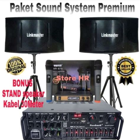 Jual Paket Karaoke Rumahan Linkmaster Inch Full Set Siap Pakai Di