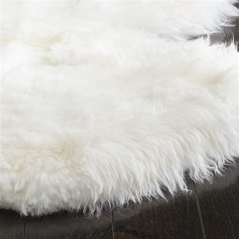 Safavieh Sheep Skin Collection Shs A Alfombra De Rea Extra Gruesa